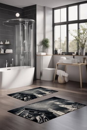 Mijölnir Juego de alfombrillas de baño CT-5105, 2 piezas, Multicolor